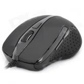 Mouse óptico preto USB - 55296